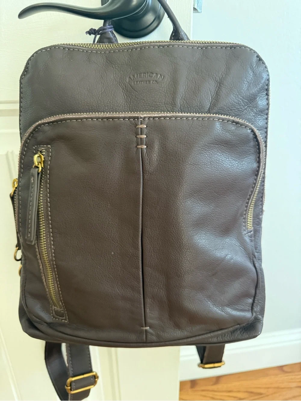 American Leather Co. Women’s Cleveland Dark Brown Leather Backpack